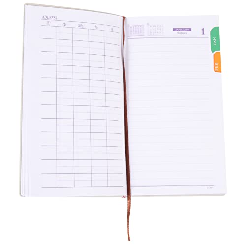 Veemoon Planer Notizblock Zeitmanagement Notepad für Aufgaben Zeitplan und To Do Listen Tragbar und Langlebig für Büro und Schule Rotes Design von Veemoon