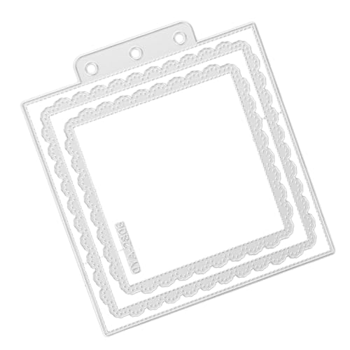 Veemoon Präzise Kohlenstoffstahl Stanzschablone Quadratischer Rahmen für Scrapbooking DIY Bastelarbeiten Hohler Rahmen Stanzform für Kartenherstellung und Fotoalben Vielseitige Veemoon Präzise Kohlenstoffstahl Stanzschablone Quadratischer Rahmen für Scrapbooking DIY Bastelarbeiten Hohler Rahmen Stanzform für Kartenherstellung und Fotoalben Vielseitige von Veemoon