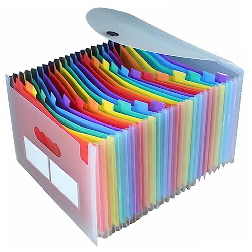 Veemoon Rainbow Multi Layer Aktenordner mit Fächern und Elastischem Verschluss Tragbarer Dokumenten Organizer für Büro Schule und Zuhause zur Sicheren Aufbewahrung von Unterlagen und Veemoon Rainbow Multi Layer Aktenordner mit Fächern und Elastischem Verschluss Tragbarer Dokumenten Organizer für Büro Schule und Zuhause zur Sicheren Aufbewahrung von Unterlagen und von Veemoon