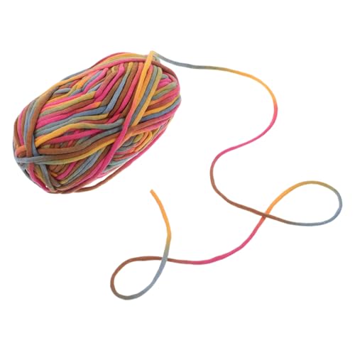 Veemoon Regenbogengarn Stoff-Bastelgarn Handgefertigte Materialien Häkeln für Anfänger Garn für Anfänger handgemachtes Bastelgarn T-Shirt-Garn-Projekte Strickfaden Anfängergarn Baumwolle von Veemoon