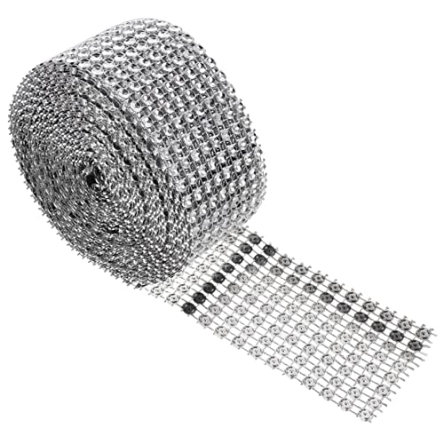 Veemoon Reihiges Silbernes Strass Mesh Band Funkelndes Bastelzubehör Flexibles Zuschneidbares Kristall Dekoband für Kleidung Hochzeiten und DIY Verzierungen Veemoon Reihiges Silbernes Strass Mesh Band Funkelndes Bastelzubehör Flexibles Zuschneidbares Kristall Dekoband für Kleidung Hochzeiten und DIY Verzierungen von Veemoon