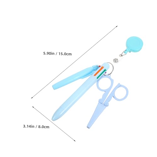 Veemoon Retraktiver Ausweishalter für Pflegepersonal mit Faltbarer Schere Marker Textmarker und Kugelschreiber Flexibler Nurse Badge Clip für Ärzte und Blau Veemoon Retraktiver Ausweishalter für Pflegepersonal mit Faltbarer Schere Marker Textmarker und Kugelschreiber Flexibler Nurse Badge Clip für Ärzte und Blau von Veemoon