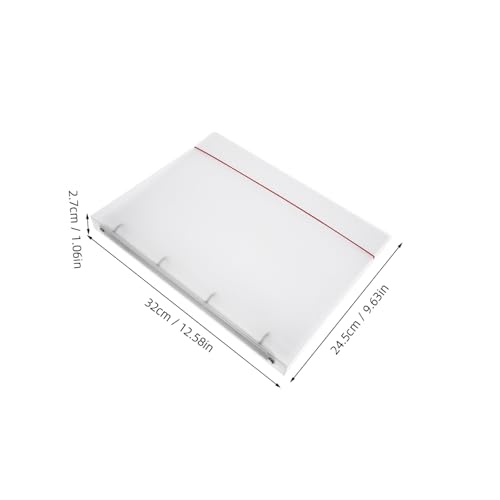 Veemoon Ring Ordner Transparent Notenmappe mit Sichtfenster Musiknoten Organizer für Schule Büro Zuhause von Veemoon