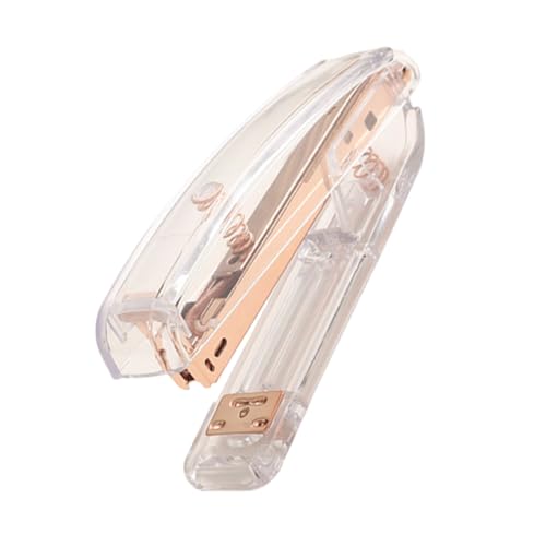 Veemoon Rosa Gold Bürohefter Transparent Heftgerät Praktisch Stabiles Design Eleganter Hefter Für Schule Büro Desktop Dekoration Veemoon Rosa Gold Bürohefter Transparent Heftgerät Praktisch Stabiles Design Eleganter Hefter Für Schule Büro Desktop Dekoration von Veemoon