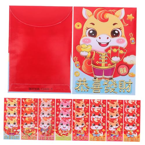 Veemoon Rote Umschläge mit Cartoon Pferd Lunar Year Lucky Money Envelopes für Chinesisches Neujahr Festliche Hong Bao für Hochzeit Geburtstag Frühlingsfest Veemoon Rote Umschläge mit Cartoon Pferd Lunar Year Lucky Money Envelopes für Chinesisches Neujahr Festliche Hong Bao für Hochzeit Geburtstag Frühlingsfest von Veemoon