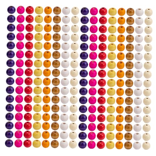 Veemoon Runde Holzperlen Große Spacer Beads für Schmuckherstellung DIY Armbänder Halsketten Bunte Bastelperlen für Kreative Handarbeiten Veemoon Runde Holzperlen Große Spacer Beads für Schmuckherstellung DIY Armbänder Halsketten Bunte Bastelperlen für Kreative Handarbeiten von Veemoon