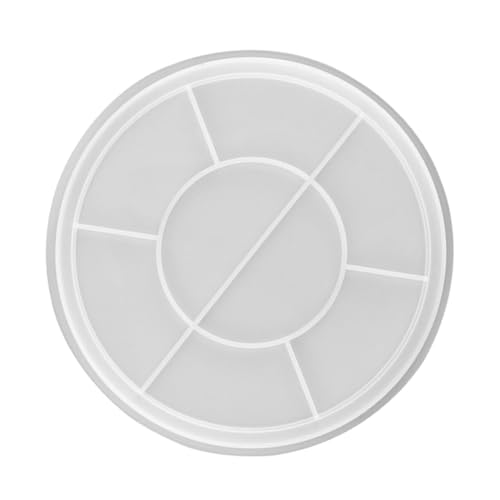 Veemoon Runde Silikonform für Epoxidharz DIY Tray Gießform Robustes Silikon Großes Fassungsvermögen für Individuelle Aufbewahrungstabletts mit Glitzer Perlen Trockenblumen Vielseitig Veemoon Runde Silikonform für Epoxidharz DIY Tray Gießform Robustes Silikon Großes Fassungsvermögen für Individuelle Aufbewahrungstabletts mit Glitzer Perlen Trockenblumen Vielseitig von Veemoon