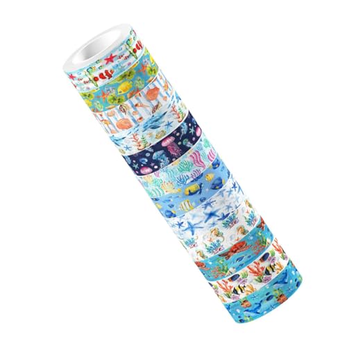 Veemoon Satz Washi-Tape-Aufkleber Scrapbooking -Vorräte Papierhandwerk für Szene Schrott Tagebuch Erwachsene Blau Kunsthandwerk Klebeband nautisches Washi-Tape Abdeckband Veemoon Satz Washi-Tape-Aufkleber Scrapbooking -Vorräte Papierhandwerk für Szene Schrott Tagebuch Erwachsene Blau Kunsthandwerk Klebeband nautisches Washi-Tape Abdeckband von Veemoon