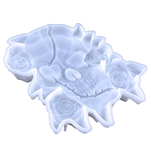 Veemoon Schädel Silikonform Für DIY Halloween Dekoration Hochwertige Flexible Gießform Für Schmuck Und Kunstwerke Mehrfach Verwendbar Und Leicht Zu Entformen Veemoon Schädel Silikonform Für DIY Halloween Dekoration Hochwertige Flexible Gießform Für Schmuck Und Kunstwerke Mehrfach Verwendbar Und Leicht Zu Entformen von Veemoon