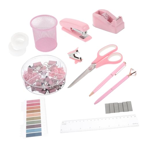Veemoon Schreibtisch set Bürohefter mit Heftklammern und Klebebandspender Elegantes Robustes Büro organizer set für Frauen Praktisches Zubehör für Schule Büro und Meetingräume Veemoon Schreibtisch set Bürohefter mit Heftklammern und Klebebandspender Elegantes Robustes Büro organizer set für Frauen Praktisches Zubehör für Schule Büro und Meetingräume von Veemoon