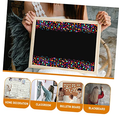 Veemoon Schwarze Selbstklebende Widerstandsfähige Bulletin Board Border Sticker Bunte Punktmuster Dekorative Randverkleidung für Klassenzimmer Tafel Party Einfach Zuschneidbar Langlebig Veemoon Schwarze Selbstklebende Widerstandsfähige Bulletin Board Border Sticker Bunte Punktmuster Dekorative Randverkleidung für Klassenzimmer Tafel Party Einfach Zuschneidbar Langlebig von Veemoon