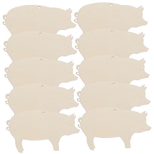 Veemoon Schwein-Holzausschnitte, 10 Stück, blanko, Türaufhänger, Seile, DIY-Dekoration für Hochzeiten, Schwein, Heimdekoration, Anhänger Veemoon Schwein-Holzausschnitte, 10 Stück, blanko, Türaufhänger, Seile, DIY-Dekoration für Hochzeiten, Schwein, Heimdekoration, Anhänger von Veemoon