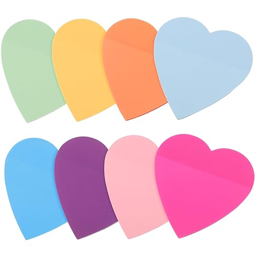 Veemoon Selbstklebende Halbtransparente Haftnotizen Herzform Wasserdichtes Pet Material Bunte Memo Pads mit Je Farbe Tragbare Notizzettel für Büro Schule und Alltag Veemoon Selbstklebende Halbtransparente Haftnotizen Herzform Wasserdichtes Pet Material Bunte Memo Pads mit Je Farbe Tragbare Notizzettel für Büro Schule und Alltag von Veemoon