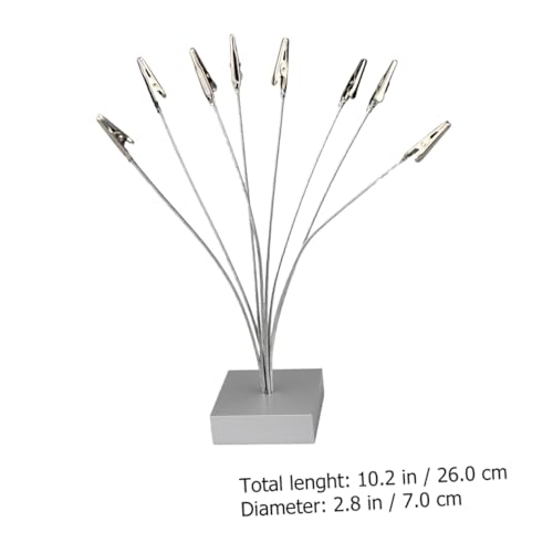 Veemoon Silberner Mehrfach notizhalter mit Metallklammern Tischkartenhalter für Fotos Notizen Karten Büro Wohnaccessoire Stabiler Foto Zettelhalter für Schreibtischdekoration Veemoon Silberner Mehrfach notizhalter mit Metallklammern Tischkartenhalter für Fotos Notizen Karten Büro Wohnaccessoire Stabiler Foto Zettelhalter für Schreibtischdekoration von Veemoon