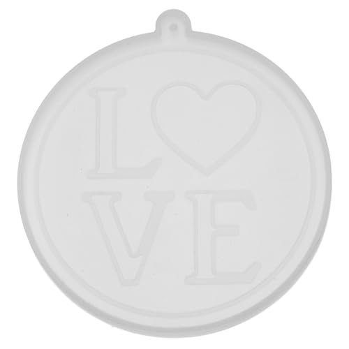 Veemoon Silikonform Herz für Diy Schlüsselanhänger Epoxidharz Gießform mit Love Design Basteln für Persönliche und Einzigartige Anhänger von Veemoon