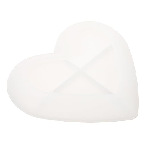 Veemoon Silikonform Herztablett Flexibel Langlebig DIY Schmuckschale Epoxidharz Gießform Dekoratives Tablett für Schmuck und Wohnaccessoires von Veemoon
