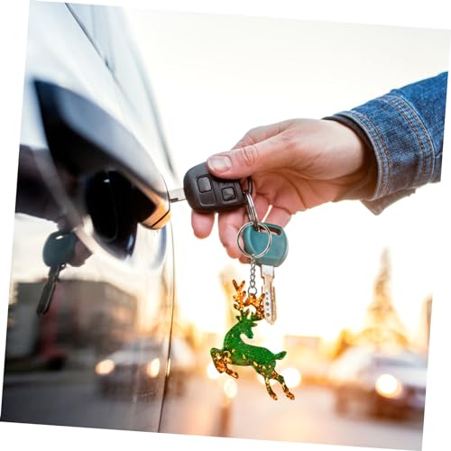 Veemoon Silikonform Keychain Anhänger DIY Schlüsselanhänger Gießform Elch Design Weihnachtsserie Bpa Frei Leicht Entformbar Kreative Epoxidharz Bastelset für Veemoon Silikonform Keychain Anhänger DIY Schlüsselanhänger Gießform Elch Design Weihnachtsserie Bpa Frei Leicht Entformbar Kreative Epoxidharz Bastelset für von Veemoon