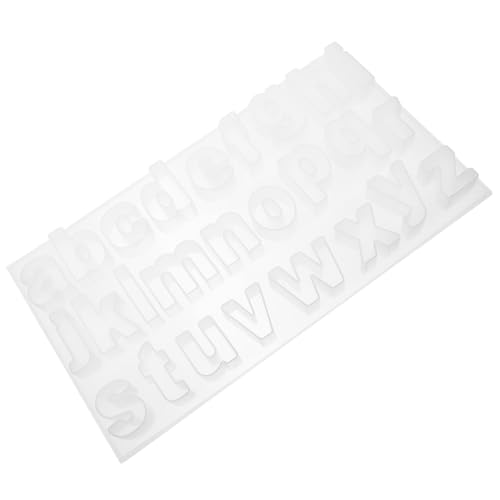 Veemoon Silikonform Kleinbuchstaben Buchstabenform DIY Schmuckanhänger Formen für Schlüsselanhänger Herstellung Kreative Silikonformen für Epoxidharz Schmuck DIY Material Zubehör von Veemoon