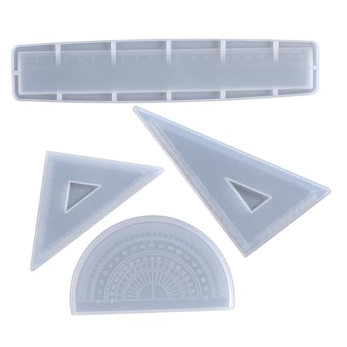 Veemoon Silikonform Lineal Präzise Messung DIY Gießformen Ölbeständig Wiederverwendbar für Epoxidharz Bastelprojekte und Holzarbeiten von Veemoon