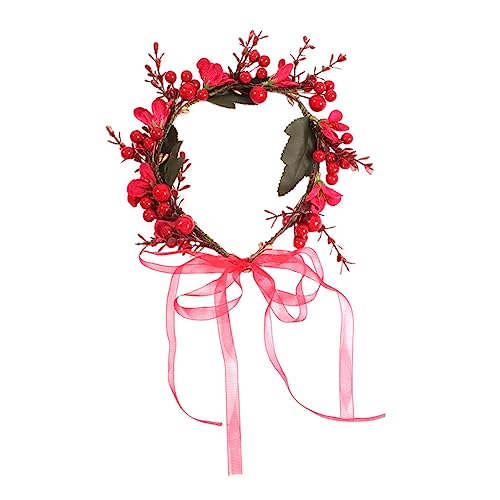 Veemoon Simulations Blumenhaarreif für Damen Leichter Haarkranz mit Beeren Party Stirnband für Braut Foto Requisiten Geeignet für Strand Garten Hochzeit und Karneval Veemoon Simulations Blumenhaarreif für Damen Leichter Haarkranz mit Beeren Party Stirnband für Braut Foto Requisiten Geeignet für Strand Garten Hochzeit und Karneval von Veemoon