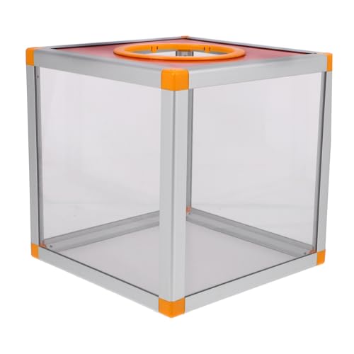 Veemoon Spendenbox Transparent Vorschlagsbox für Spenden Langlebige Aluminiumkonstruktion Auffälliges Design für Events und Fundraising von Veemoon