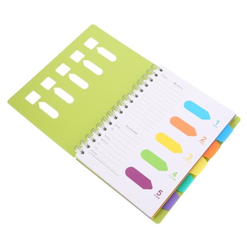 Veemoon Spiral Notizbuch Vintage Journal für Frauen Kleines Tragbares Ringbuch mit Farbigem Organisiertem Deckel Lose Vielseitiges Notizheft für Büro Schule und Reise von Veemoon