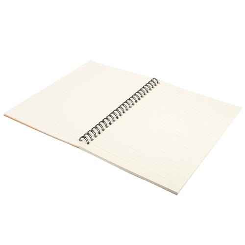 Veemoon Spiral Notizbuch mit Kraftpapier Einband Liniertes Collegeblock Langlebig und Vielseitig für Schule Reisen und Tägliche Notizen Minimalistisches Design Schreibheft von Veemoon