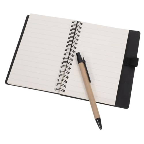Veemoon Spiralnotizbuch Liniert Mit Stifthalter Haftnotizen Farbigen Index Tabs Für Reisen Büro Alltag Taschenformat Tragbares Journal Notizblock von Veemoon
