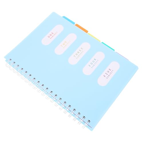 Veemoon Spiralnotizbuch mit Registertabs Tragbarer Akademischer Planer Robuster Hardcover Organizer Dickes Papier Vielseitiges Büro und Studentenzubehör von Veemoon