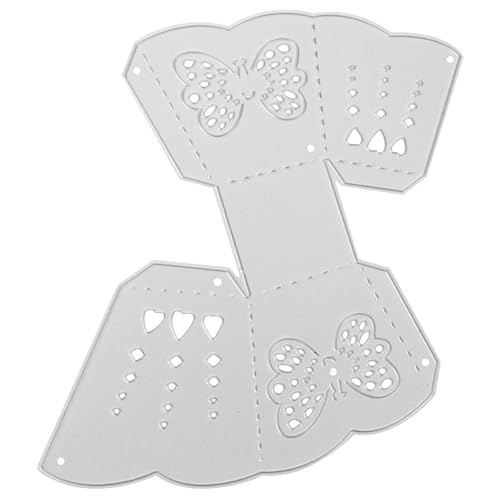 Veemoon Stanzschablone Schmetterlingsbox Metall Stanzform für Kartenbasteln Langlebig Wiederverwendbar Einfach zu Bedienen für DIY Scrapbooking und Kreative Bastelprojekte von Veemoon