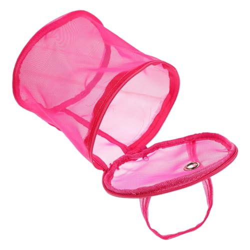Veemoon Stricktasche Garnhalter Garnsack Taschen Aus Wollgarn Einkaufstasche Gehäkelt Häkeln Haken Süße Tragetasche Gehäkelte Aufbewahrungstasche Gewebte Taschen Stricken Netz Rosy von Veemoon
