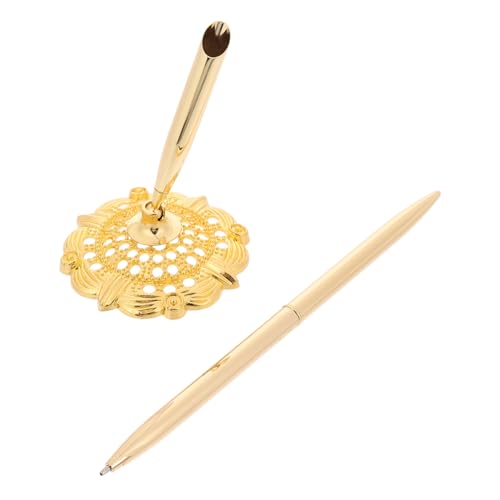 Veemoon Stylischer Metall Kugelschreiber mit Ständer für Geschäftssignaturen Hochzeitsbuch und Eleganter Ergonomischer Schreibstift für Büro und Veranstaltungen Sanfter Tintenfluss Veemoon Stylischer Metall Kugelschreiber mit Ständer für Geschäftssignaturen Hochzeitsbuch und Eleganter Ergonomischer Schreibstift für Büro und Veranstaltungen Sanfter Tintenfluss von Veemoon