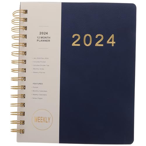 Veemoon Tage Spiral Notizbuch Blau Planer Notizblock für Studenten Reisende Büro Lehrer Jahreskalender Notepad zur Zeitplanung und Organisation Handlich und Stilvoll Veemoon Tage Spiral Notizbuch Blau Planer Notizblock für Studenten Reisende Büro Lehrer Jahreskalender Notepad zur Zeitplanung und Organisation Handlich und Stilvoll von Veemoon