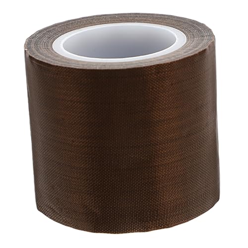 Veemoon Teflonband Klebstoff Hitzebeständiges Band Wärmeband Wärmeübertragungsband PTFE-Band PTFE-Bänder Hitzebeständiges Klebeband für Sublimation Hochtemperaturband Glasfaser Hellbraun von Veemoon