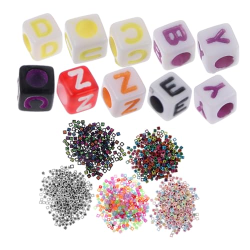 Veemoon Teiliges Acryl Buchstabenperlen Leichte Dekorative Alphabet Würfelperlen zum Auffädeln für DIY Schmuckherstellung Armbänder Halsketten Bastelperlen für Handwerkliches Basteln Veemoon Teiliges Acryl Buchstabenperlen Leichte Dekorative Alphabet Würfelperlen zum Auffädeln für DIY Schmuckherstellung Armbänder Halsketten Bastelperlen für Handwerkliches Basteln von Veemoon