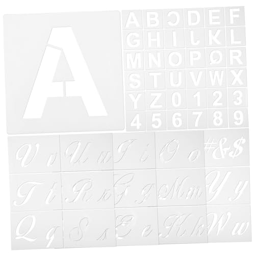 Veemoon Teiliges Buchstaben Zahlenschablonen Pet Wiederverwendbar Fein Geschnittene Kanten Vielseitig für Malerei mit Tinte Kreide Acrylfarbe für DIY Kunstprojekte und Dekoration Veemoon Teiliges Buchstaben Zahlenschablonen Pet Wiederverwendbar Fein Geschnittene Kanten Vielseitig für Malerei mit Tinte Kreide Acrylfarbe für DIY Kunstprojekte und Dekoration von Veemoon