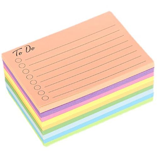 Veemoon Teiliges Bunter Haftnotizen Selbstklebende Notizzettel für Schule Büro und Zuhause für To Do Listen und Markierungen Hinterlassen von Veemoon