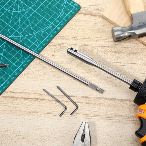 Veemoon Teiliges Holzbohrer Verlängerungsset aus Hochkohlenstoffstahl mit Sechskantschaft und Schraubenschlüssel für Handwerk Bau und Heimwerker Bit Verlängerung für Spatenbohrer Veemoon Teiliges Holzbohrer Verlängerungsset aus Hochkohlenstoffstahl mit Sechskantschaft und Schraubenschlüssel für Handwerk Bau und Heimwerker Bit Verlängerung für Spatenbohrer von Veemoon