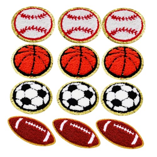 Veemoon Teiliges Sport Bügelbilder Baseball Basketball Football Soccer Patches Hochwertige Gestickte Applikationen für DIY Kleidung Taschen Schuhe Hüte Vielseitig für Baumwolle Nylon Leder Veemoon Teiliges Sport Bügelbilder Baseball Basketball Football Soccer Patches Hochwertige Gestickte Applikationen für DIY Kleidung Taschen Schuhe Hüte Vielseitig für Baumwolle Nylon Leder von Veemoon