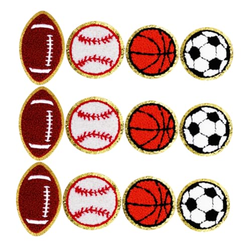 Veemoon Teiliges Sport Bügelbilder für Kleidung Bestickte Baseball Basketball Football Soccer Patches Langlebiges Polyester Einfache Anwendung für DIY Kleidung Taschen Schuhe und Veemoon Teiliges Sport Bügelbilder für Kleidung Bestickte Baseball Basketball Football Soccer Patches Langlebiges Polyester Einfache Anwendung für DIY Kleidung Taschen Schuhe und von Veemoon