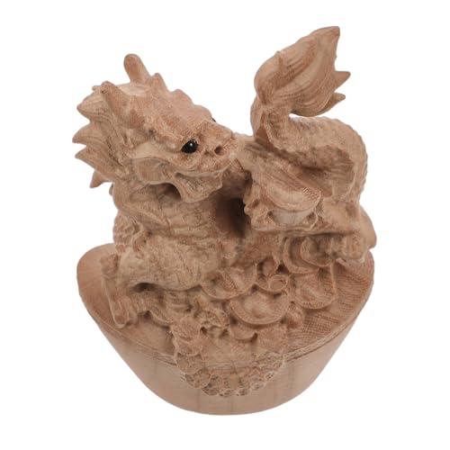 Veemoon Tierkreisverzierer Drachen Tischdekoration Drachenstatue Miniatur-drachenfiguren Drachenverzierung Miniatur-drachenfigur Geschnitzte Drachenstatue Aus Holz Khaki Hölzern Veemoon Tierkreisverzierer Drachen Tischdekoration Drachenstatue Miniatur-drachenfiguren Drachenverzierung Miniatur-drachenfigur Geschnitzte Drachenstatue Aus Holz Khaki Hölzern von Veemoon