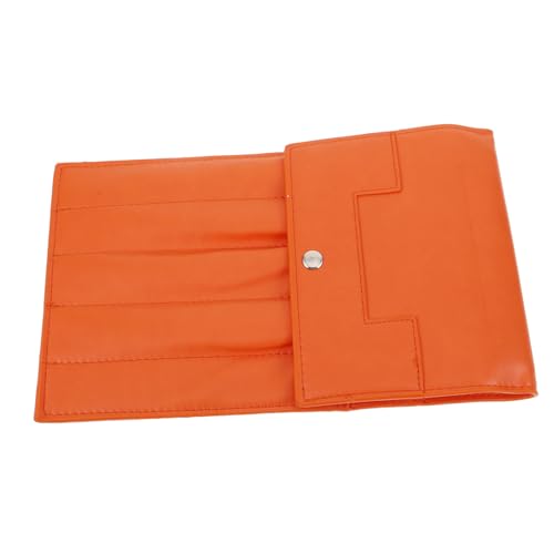 Veemoon Tragbare Stricknadel Aufbewahrungstasche Leder Eleganter Organizer für Häkelnadeln und Strickwerkzeuge Kompakt und für Unterwegs Orange Farbe Praktischer Begleiter Veemoon Tragbare Stricknadel Aufbewahrungstasche Leder Eleganter Organizer für Häkelnadeln und Strickwerkzeuge Kompakt und für Unterwegs Orange Farbe Praktischer Begleiter von Veemoon