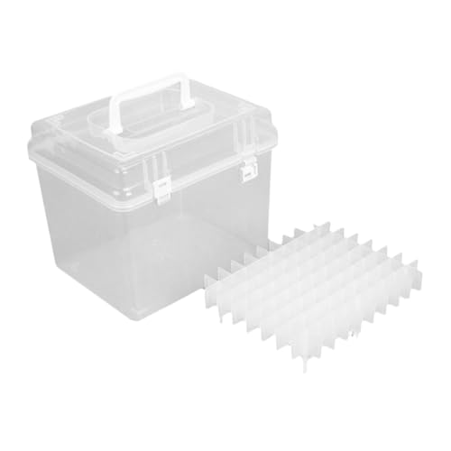Veemoon Tragbares Marker Etui Für Transparentes Aufbewahrungs Organizer Mit Tragegriff Marker Box Für Skizzen Und Malstifte Für Schule Und Büro von Veemoon