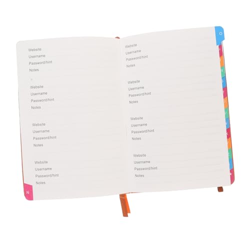 Veemoon Tragbares Passwort Notizbuch mit Bunten Alphabet Registern zur Effizienten Verwaltung von Website Adressen und Detaillierten Informationen Handlich Vielseitig Einsetzbar Modisch Veemoon Tragbares Passwort Notizbuch mit Bunten Alphabet Registern zur Effizienten Verwaltung von Website Adressen und Detaillierten Informationen Handlich Vielseitig Einsetzbar Modisch von Veemoon