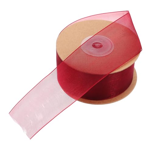 Veemoon Transparente Chiffon Rolle für Diy Bastelprojekte Geschenkband für Hochzeiten Partys und Feiertage Weinrot Vielseitig Einsetzbar für Dekorationen und Schleifen Veemoon Transparente Chiffon Rolle für Diy Bastelprojekte Geschenkband für Hochzeiten Partys und Feiertage Weinrot Vielseitig Einsetzbar für Dekorationen und Schleifen von Veemoon
