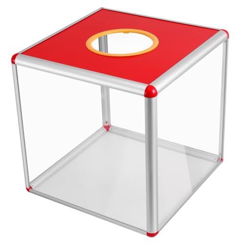 Veemoon Transparente Rote Spendenbox Urne Für Wettbewerbe Und Spendenaktionen Werbebox Für Veranstaltungen Und Charity Events Veemoon Transparente Rote Spendenbox Urne Für Wettbewerbe Und Spendenaktionen Werbebox Für Veranstaltungen Und Charity Events von Veemoon
