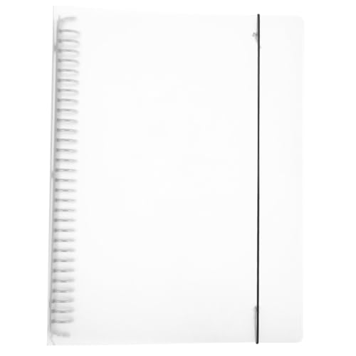 Veemoon Transparenter Binder Umschlag aus Langlebigem PP Wiederverwendbare Dokumentenmappe mit Sicherem Fixierband Leicht zu Reinigen für Schule Büro und Unterricht von Veemoon
