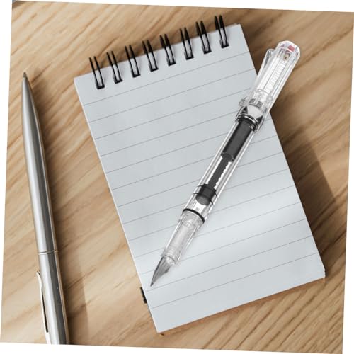 Veemoon Transparenter Füllfederhalter mit Kolbenfüller Feine Schreibspitze Glattes Schreiben Tintenabsorber für Schule Büro und Geschenke Veemoon Transparenter Füllfederhalter mit Kolbenfüller Feine Schreibspitze Glattes Schreiben Tintenabsorber für Schule Büro und Geschenke von Veemoon