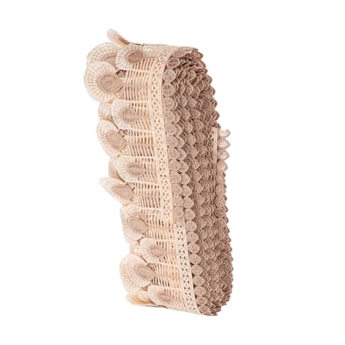 Veemoon Tüllborte Polyester für Vorhänge Yards Beige Dekorative für Hochzeiten Partys DIY Projekte und Mehr von Veemoon