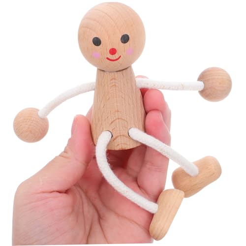 Veemoon Unfertige Holzfiguren zum Bemalen DIY Holz-püppchen für Glatte Oberfläche Sichere Eiche Vielseitig für Kreative Kunstprojekte Gruppenaktivitäten Basteln und Dekoration von Veemoon